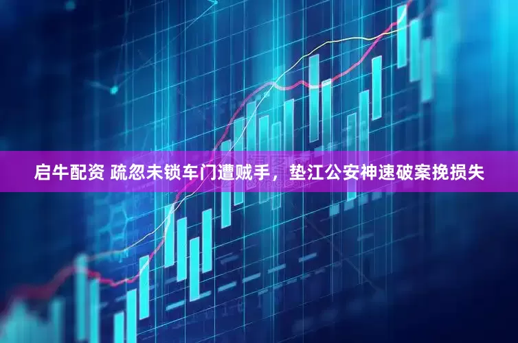 启牛配资 疏忽未锁车门遭贼手，垫江公安神速破案挽损失