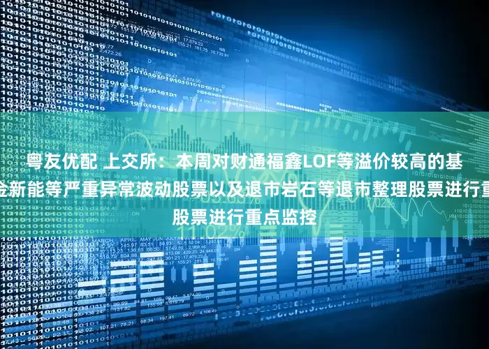 粤友优配 上交所：本周对财通福鑫LOF等溢价较高的基金、泰金新能等严重异常波动股票以及退市岩石等退市整理股票进行重点监控